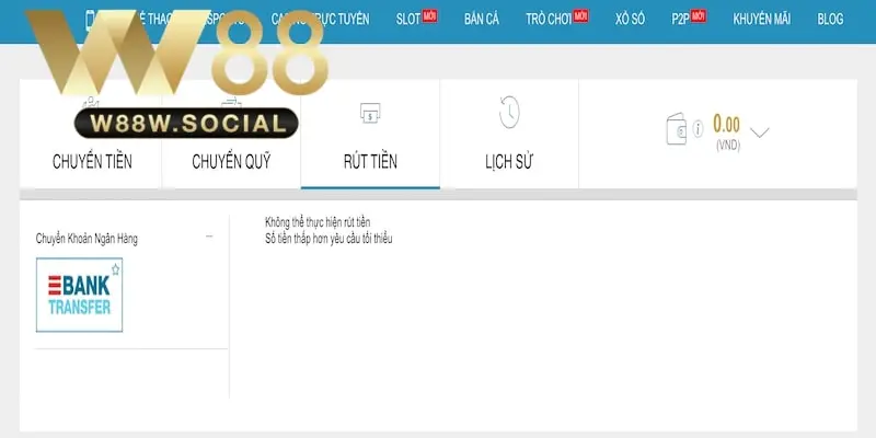 Nhập con số cụ thể nhằm giao dịch W88 thành công